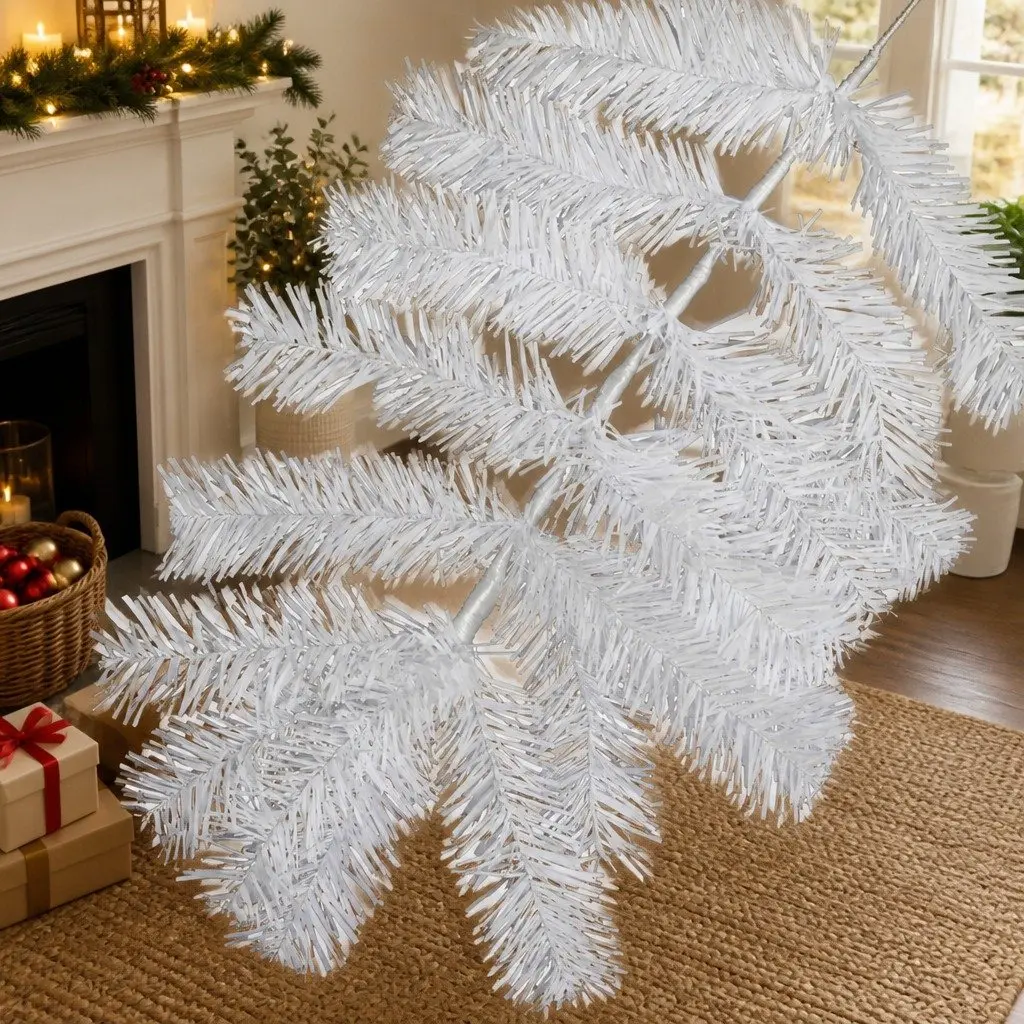 Christmas Tree PVC 1.8M White 670 Tips Indoor Outdoor Display