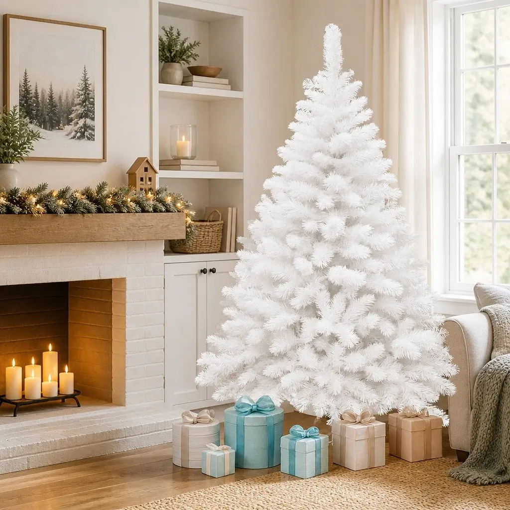 Christmas Tree PVC 1.8M White 670 Tips Indoor Outdoor Display