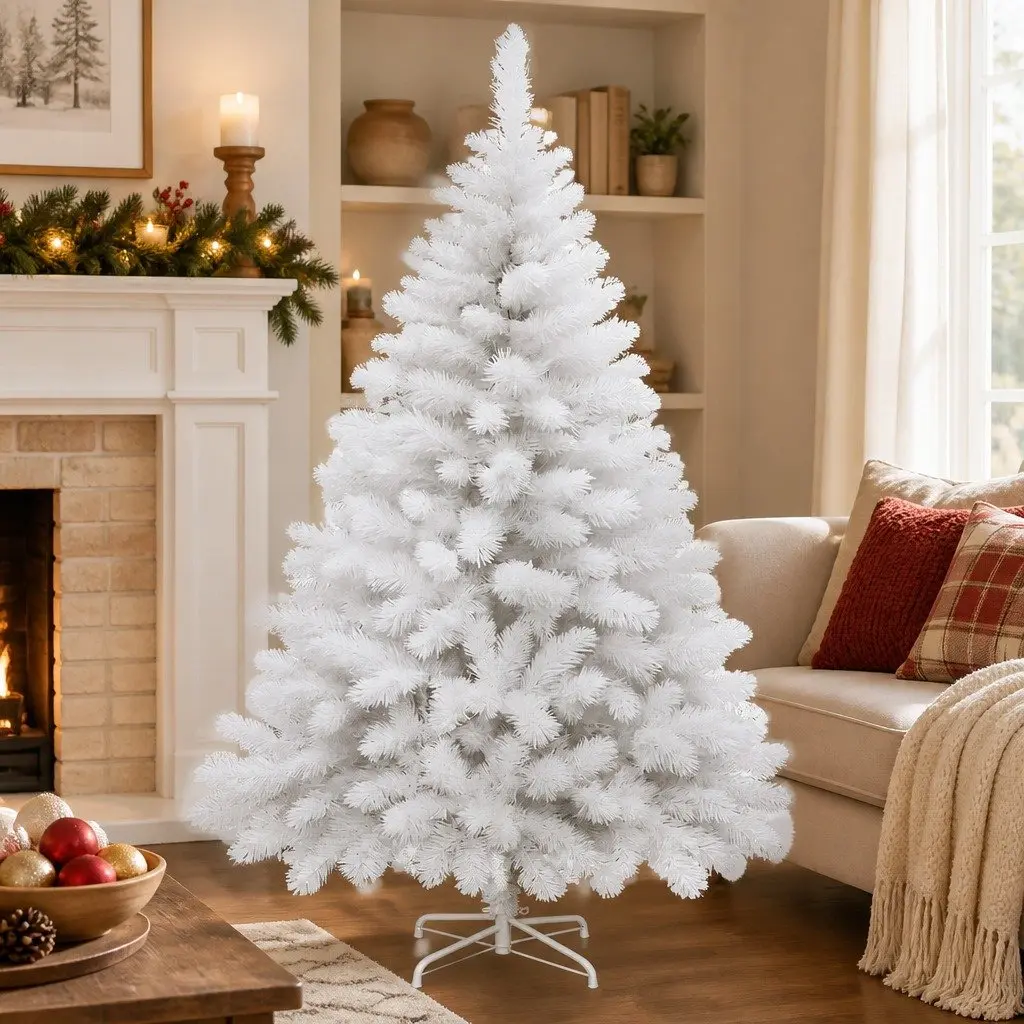 Christmas Tree PVC 1.8M White 670 Tips Indoor Outdoor Display