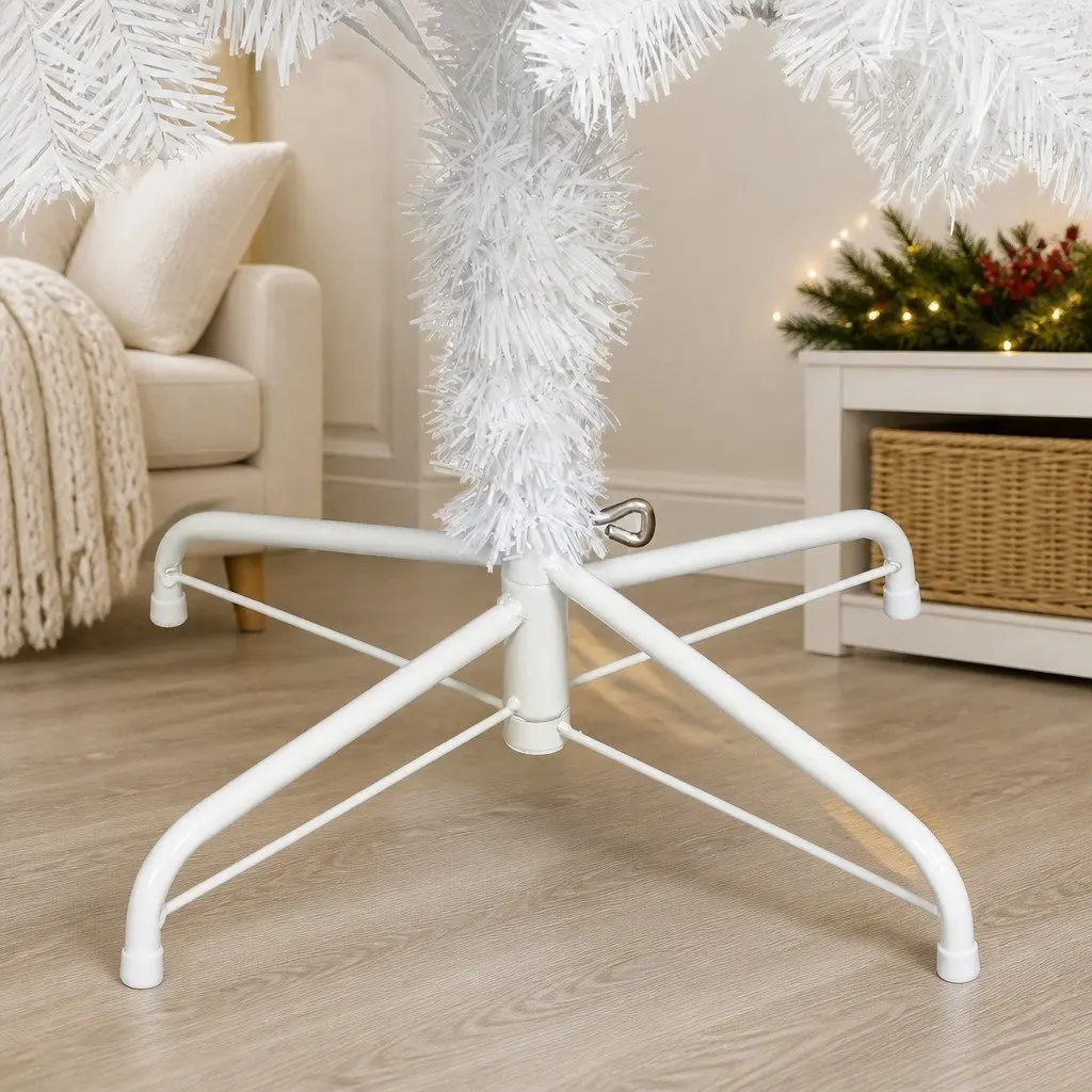 Christmas Tree PVC 2.1M White 900 Tips