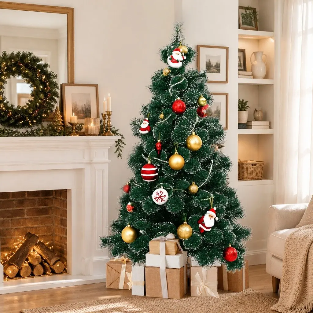 1.5M Green PVC Pine Needle Artificial Christmas Tree