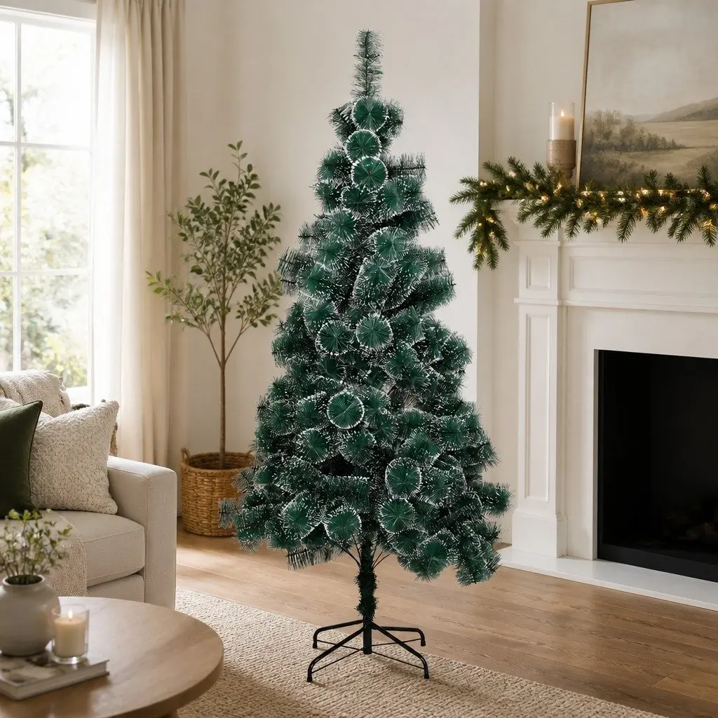 180cm Artificial Christmas Tree with Snow Flocked Tips