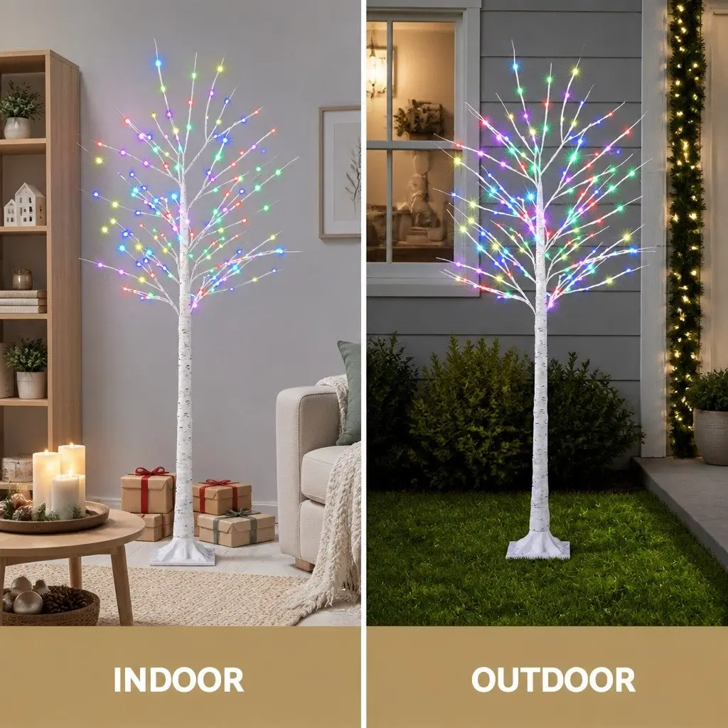 Christmas Tree LED 170cm Multicolour RGB with 120 Lights Remote Control Indoor Outdoor