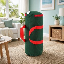 Durable Christmas Baubles Storage Bag in Green Oxford