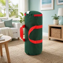 Durable Christmas Baubles Storage Bag in Green Oxford