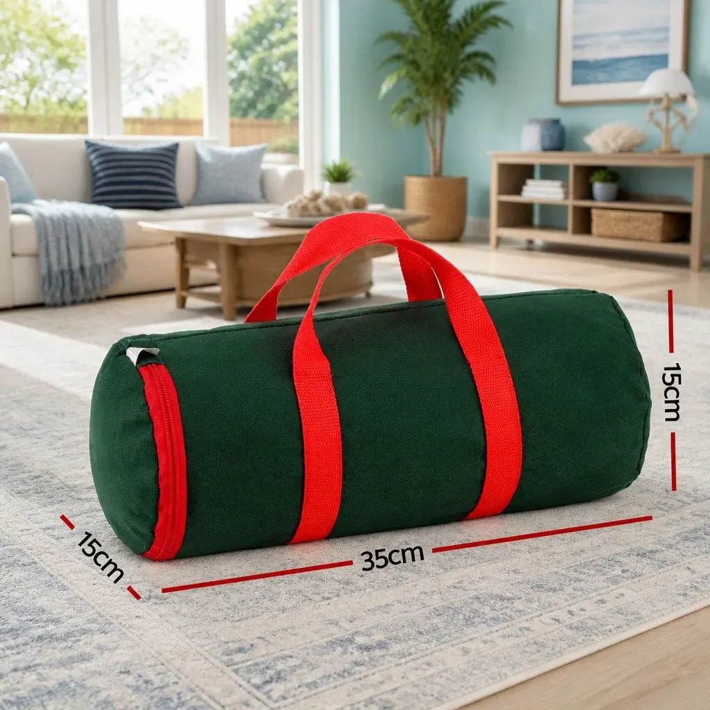 Christmas Baubles Storage Bag in Green Oxford