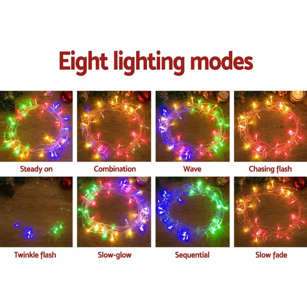 Multicolour Solar Icicle Lights 32M 960 LED
