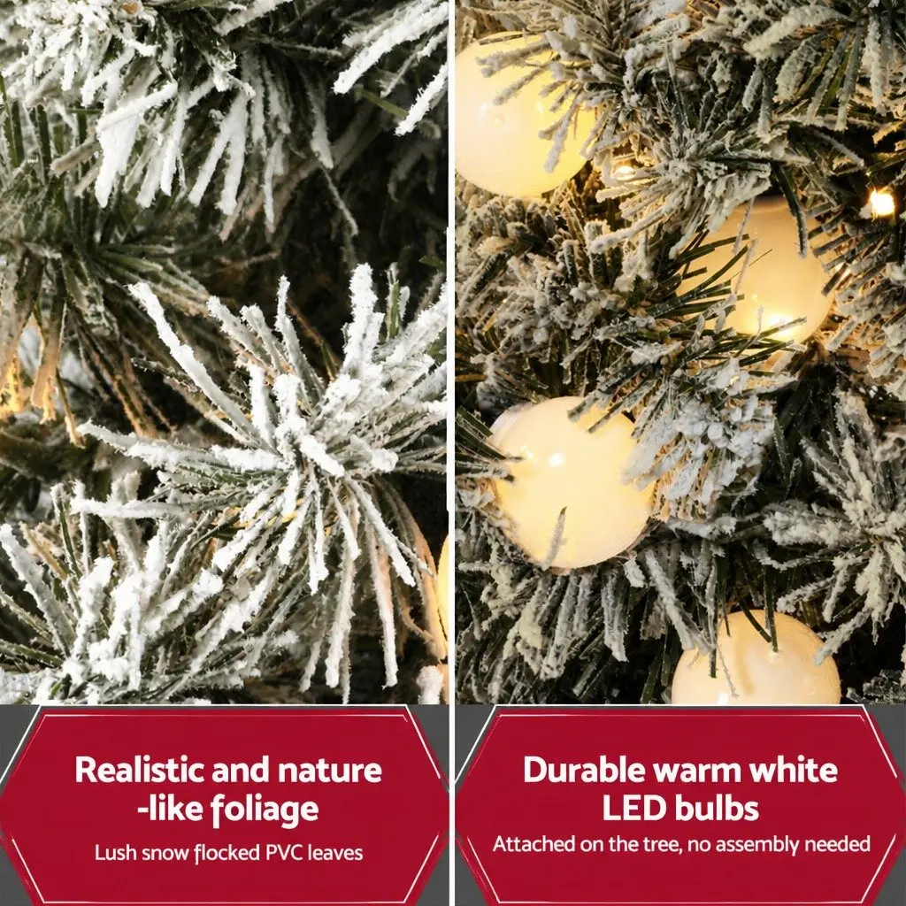 1.2M Christmas Potted Tree with LED Lights