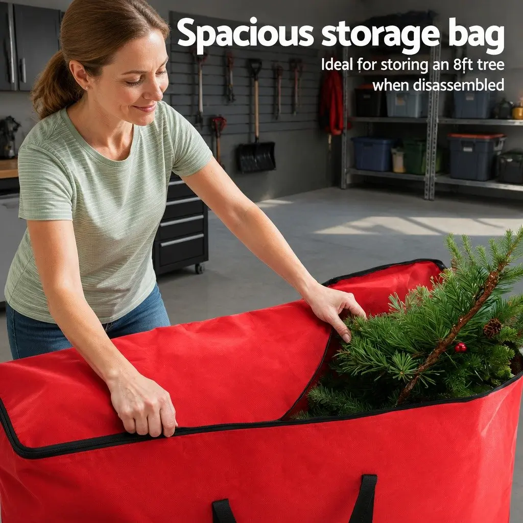 Red Christmas Tree Storage Bag for 8ft Trees
