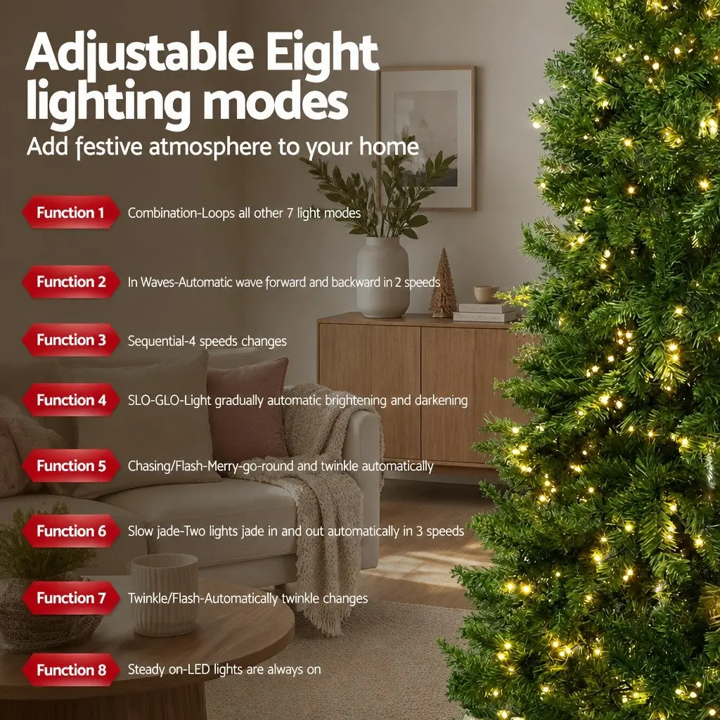 1.8m Pre-lit LED Christmas Tree with 874 Tips Green