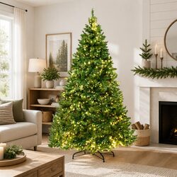 7FT Pre-lit LED Christmas Tree with 1134 Warm White Lights