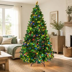 7FT Pre-lit Christmas Tree with 1134 LED Lights