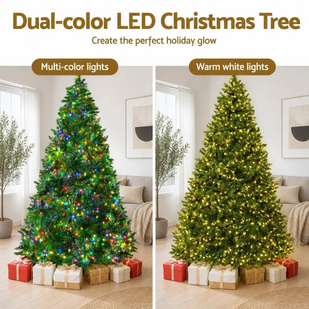 7FT Pre-lit Christmas Tree with 1134 LED Lights