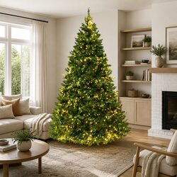 Sturdy 8FT Pre-lit Christmas Tree with 1488 LED Lights