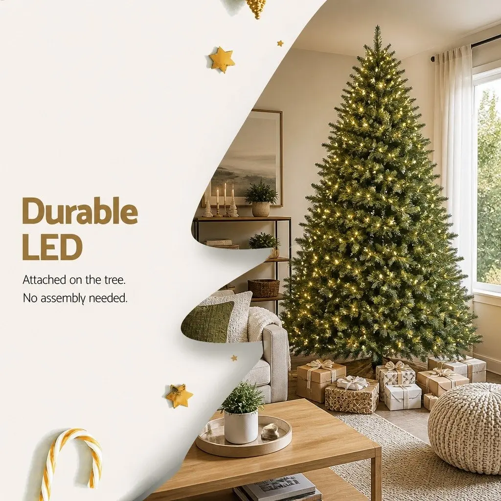 8FT Pre-lit Christmas Tree with 1488 LED Lights