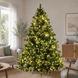 Sturdy 1.8M Pre-lit Christmas Tree with 1980 LEDs