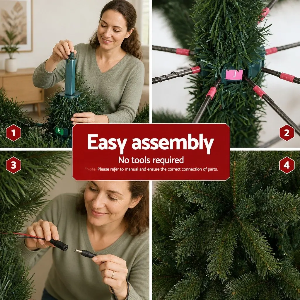 1.8M Pre-lit Christmas Tree with 1980 LEDs