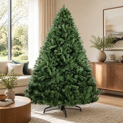 Sturdy 7FT Green Fir Christmas Tree with 1250 PVC Tips