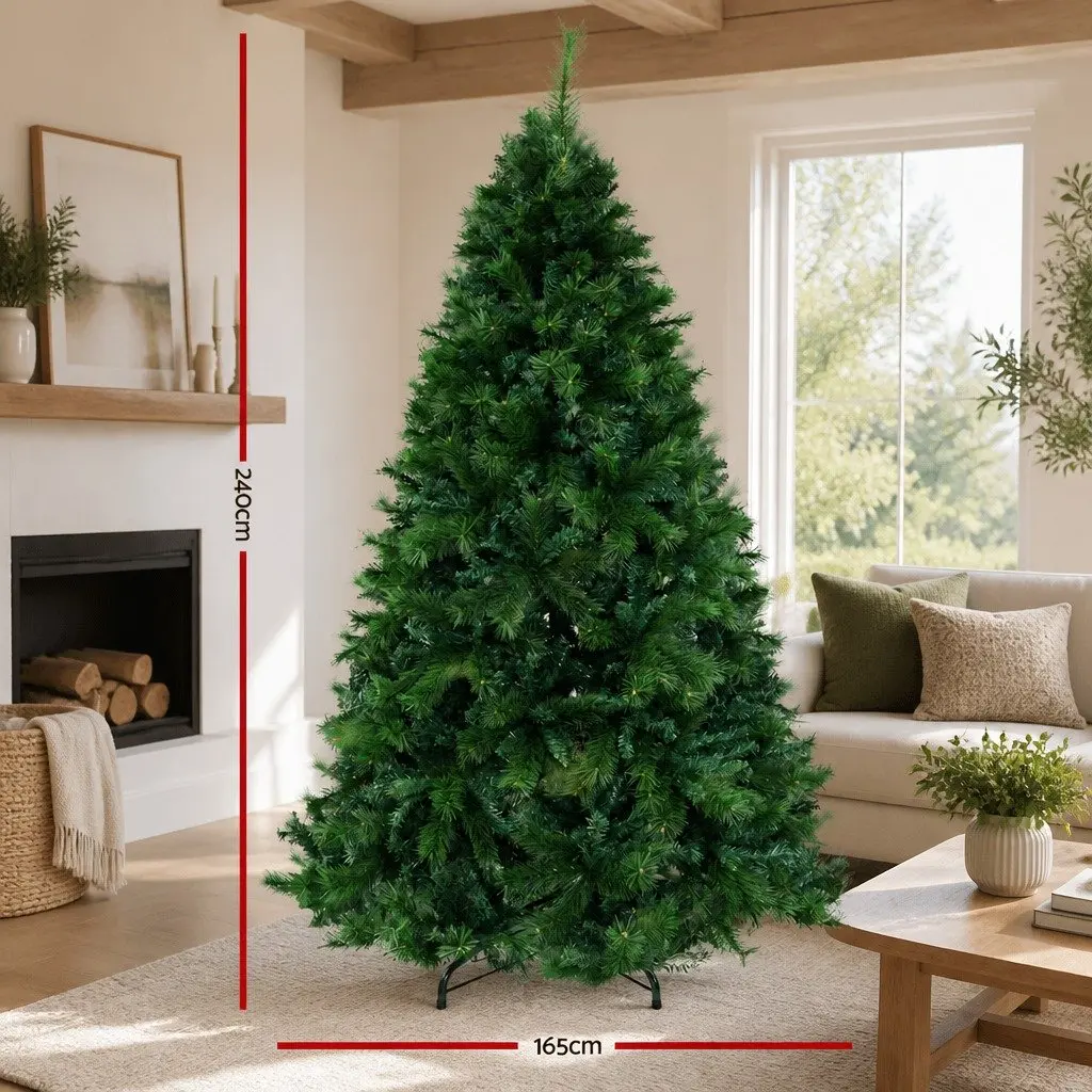 2.4M Green Christmas Tree with 2100 Tips