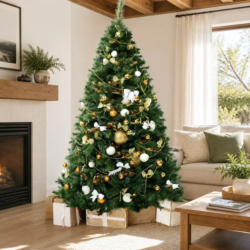 2.4M Green Christmas Tree with 2100 Tips