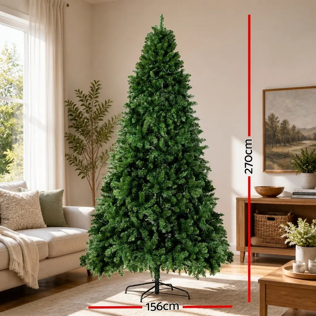 Pre-lit Christmas Tree 2.7M 9FT Green with 2590 Tips