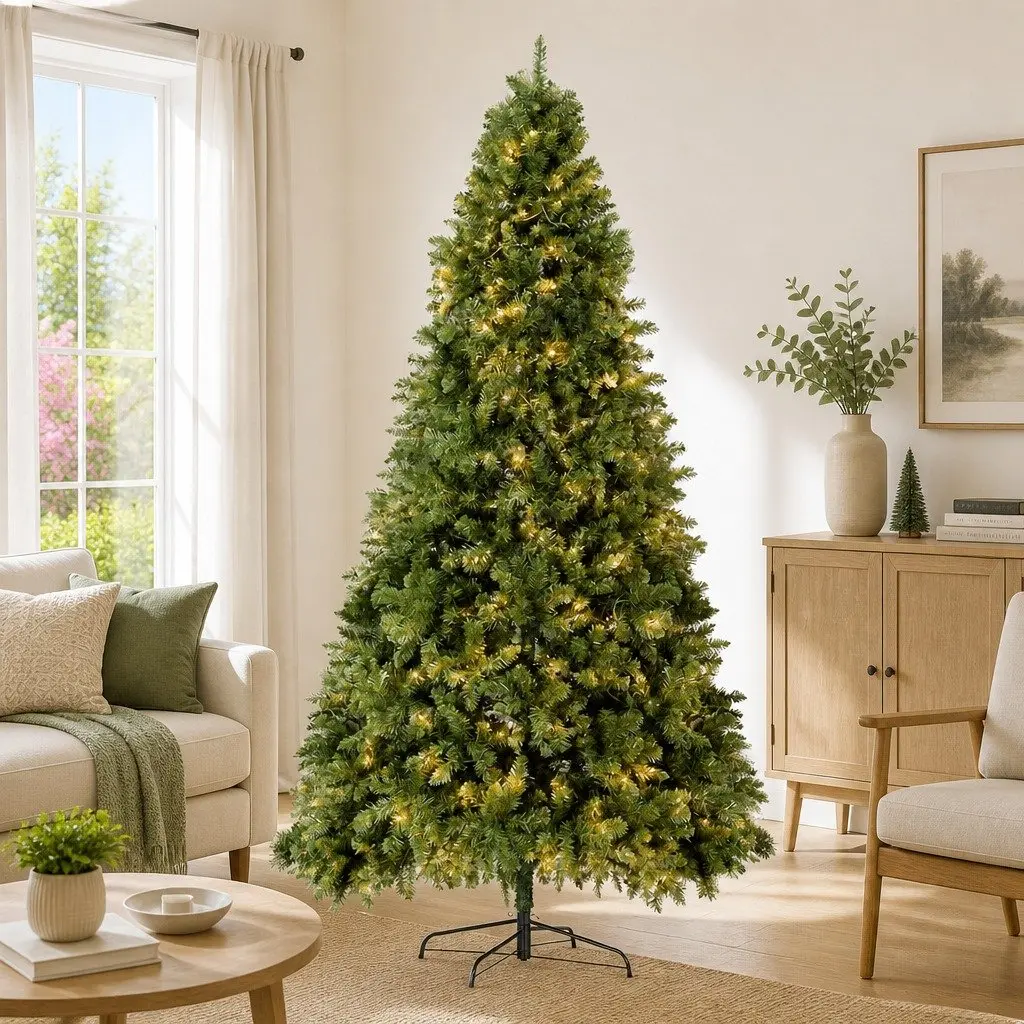 Pre-lit Christmas Tree 2.7M 9FT Green with 2590 Tips