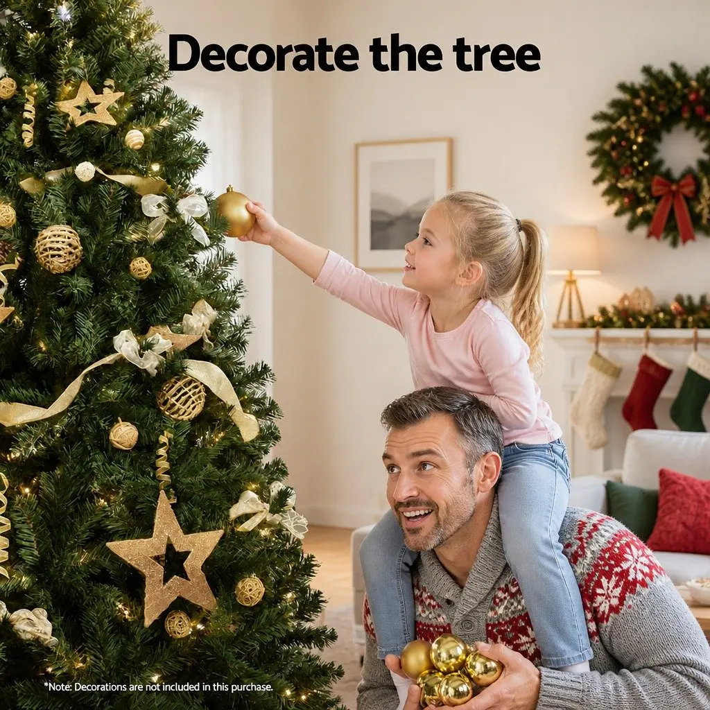 Pre-lit Christmas Tree 2.7M 9FT Green with 2590 Tips