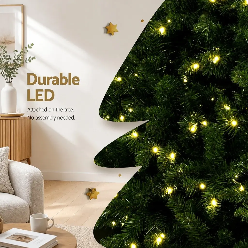 Pre-lit Christmas Tree 2.7M 9FT Green with 2590 Tips