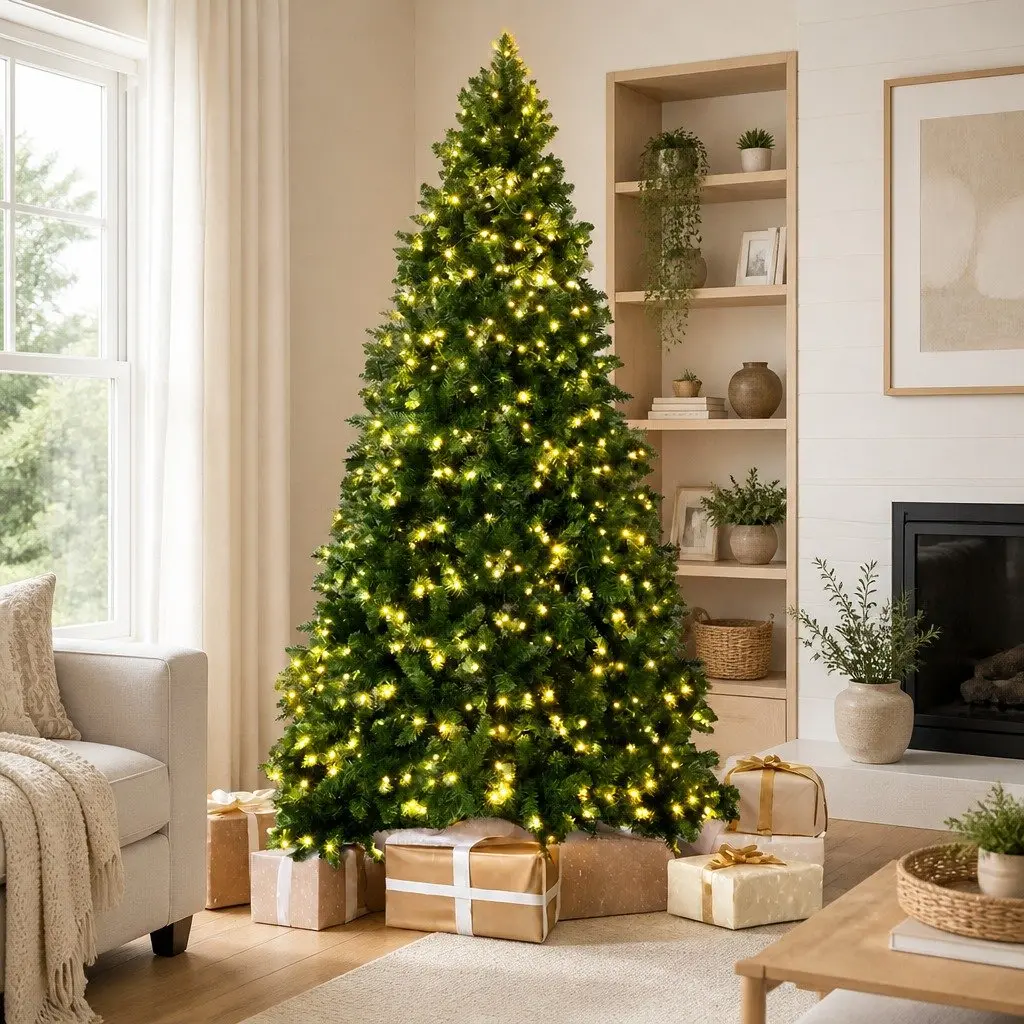 Pre-lit Christmas Tree 2.7M 9FT Green with 2590 Tips