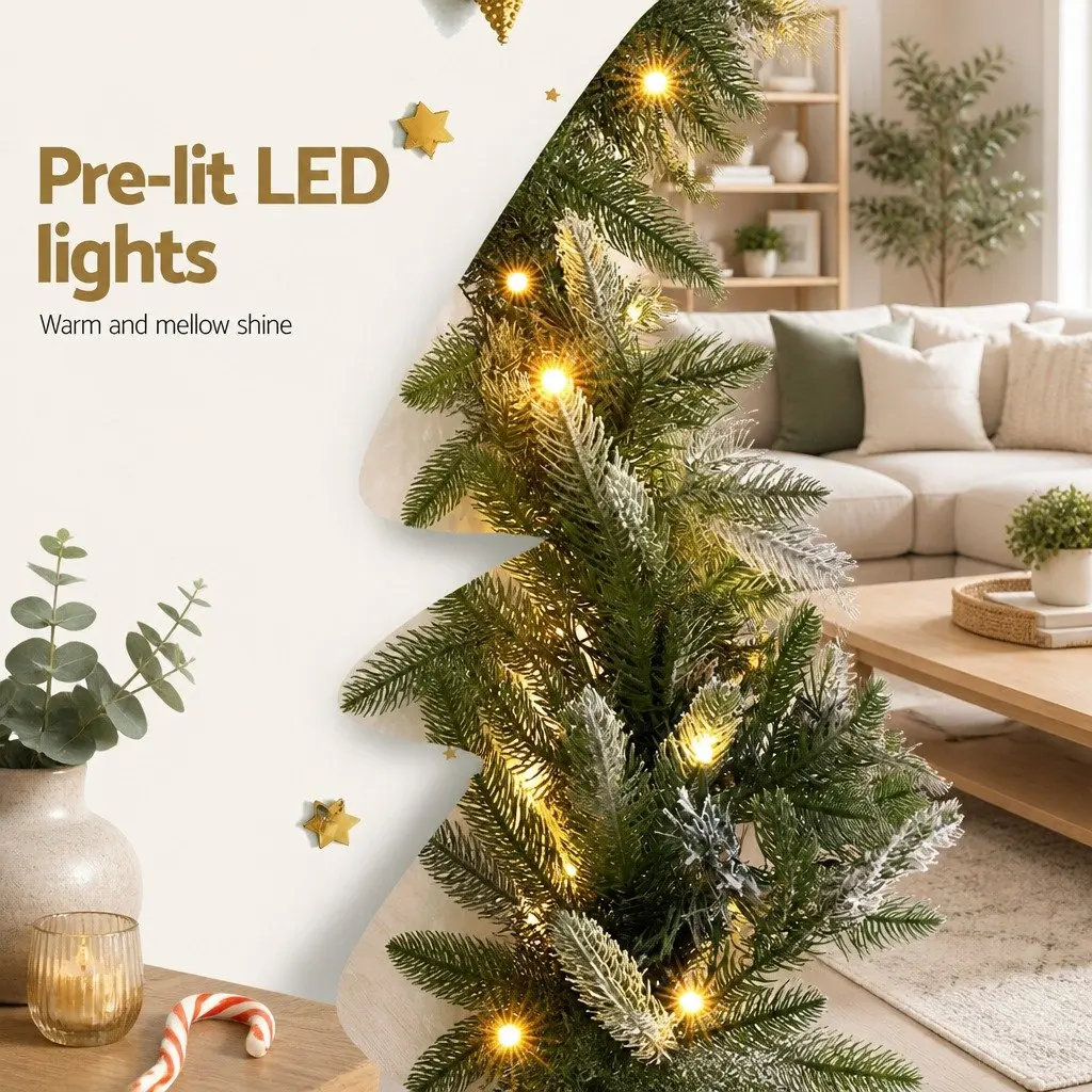 3M Christmas Garland with Warm LED Lights