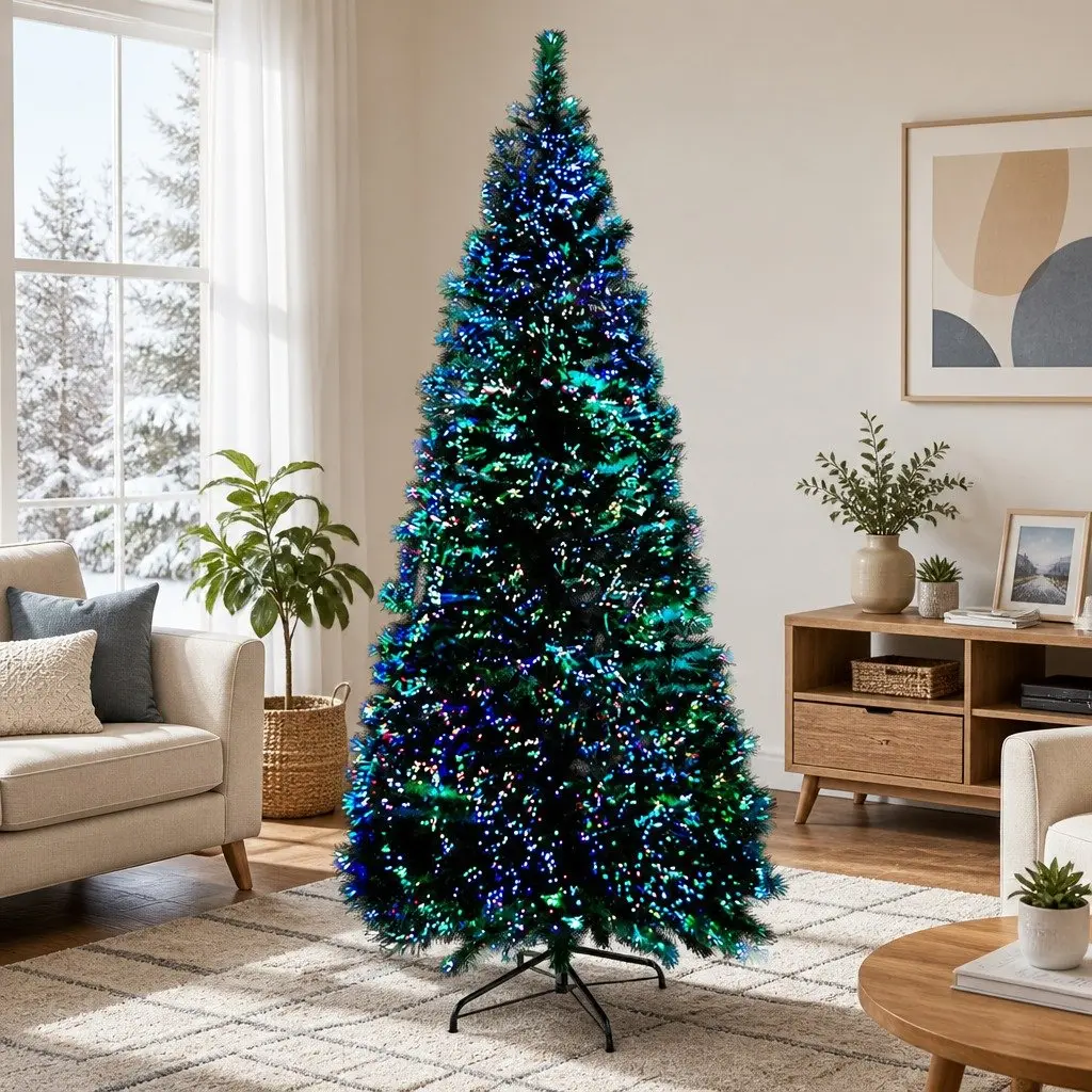 6FT Green Optic Fibre LED Christmas Tree