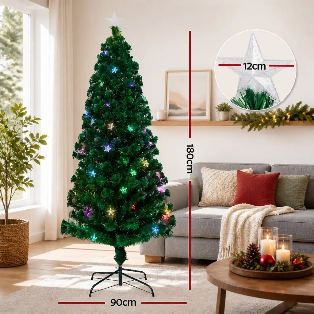 6ft Pre-lit Christmas Tree with Twinkling LED Lights