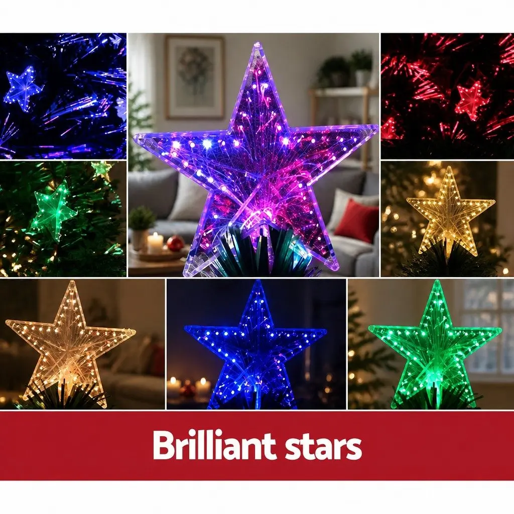 6ft Pre-lit Christmas Tree with Twinkling LED Lights