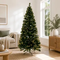 Durable 6ft Optic Fibre LED Christmas Tree with Warm White Lights