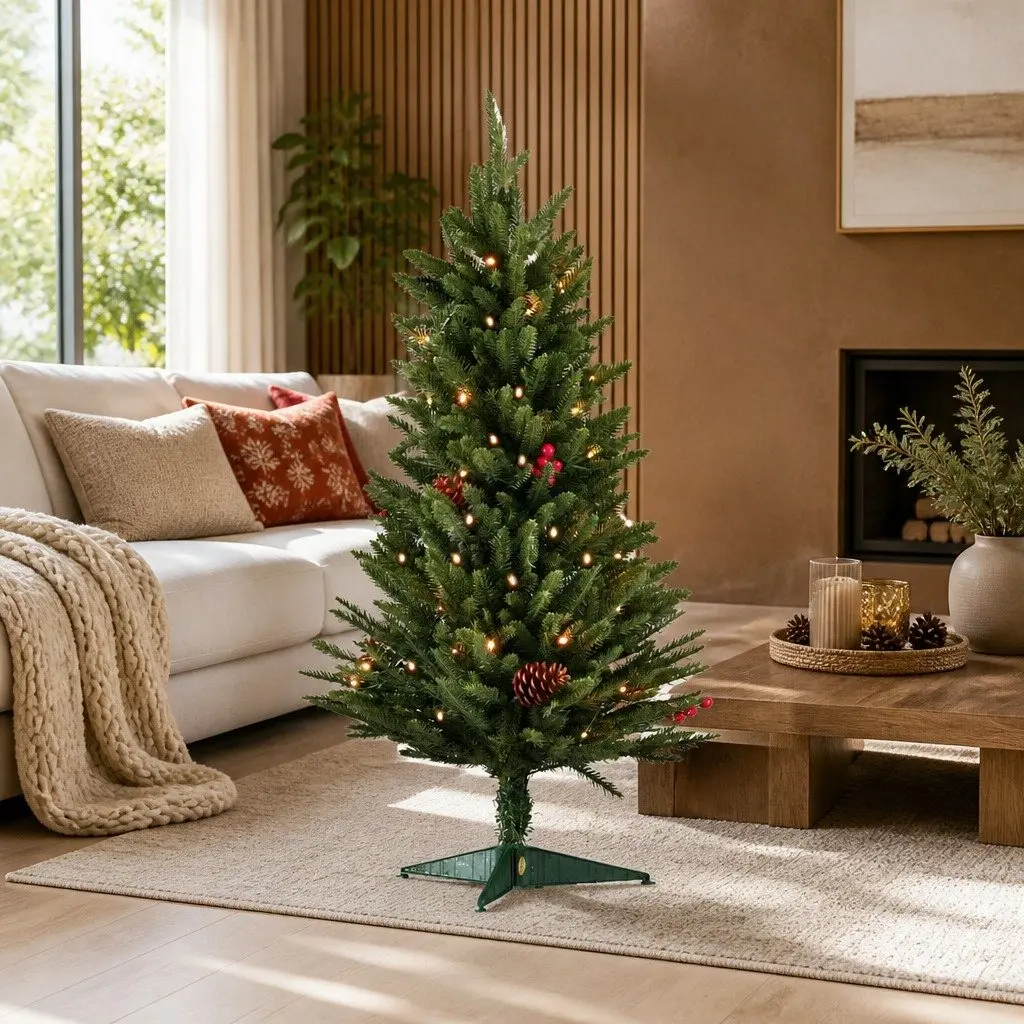 90cm Green Christmas Tree with LED Lights