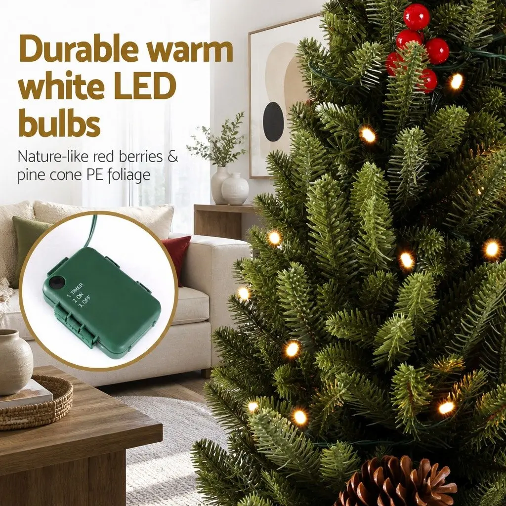 90cm Green Christmas Tree with LED Lights