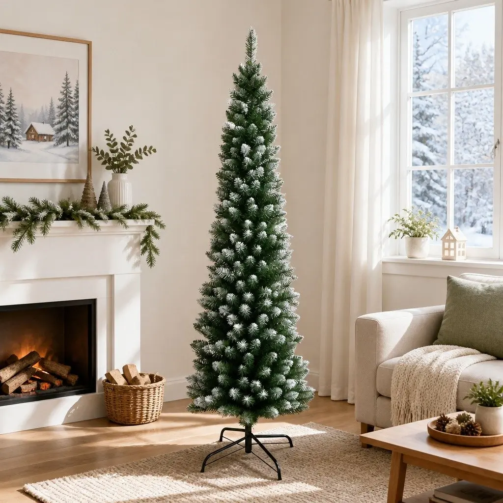 1.8m Green Snowy Christmas Tree with 300 Tips