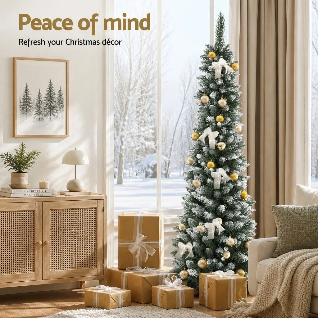 1.8m Green Snowy Christmas Tree with 300 Tips