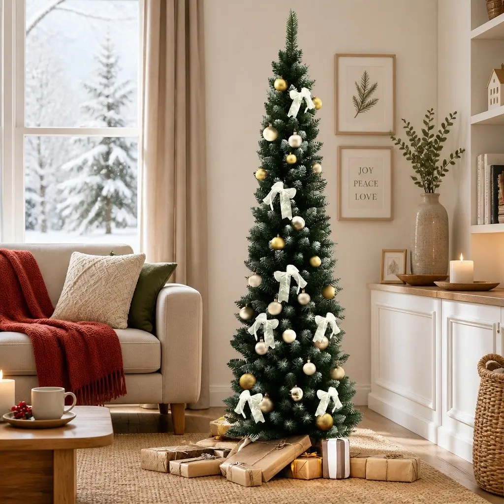 1.8m Green Snowy Christmas Tree with 300 Tips