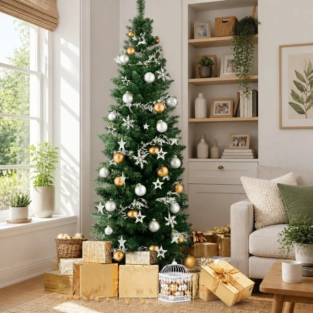 6FT Green Christmas Tree with 300 PVC Tips