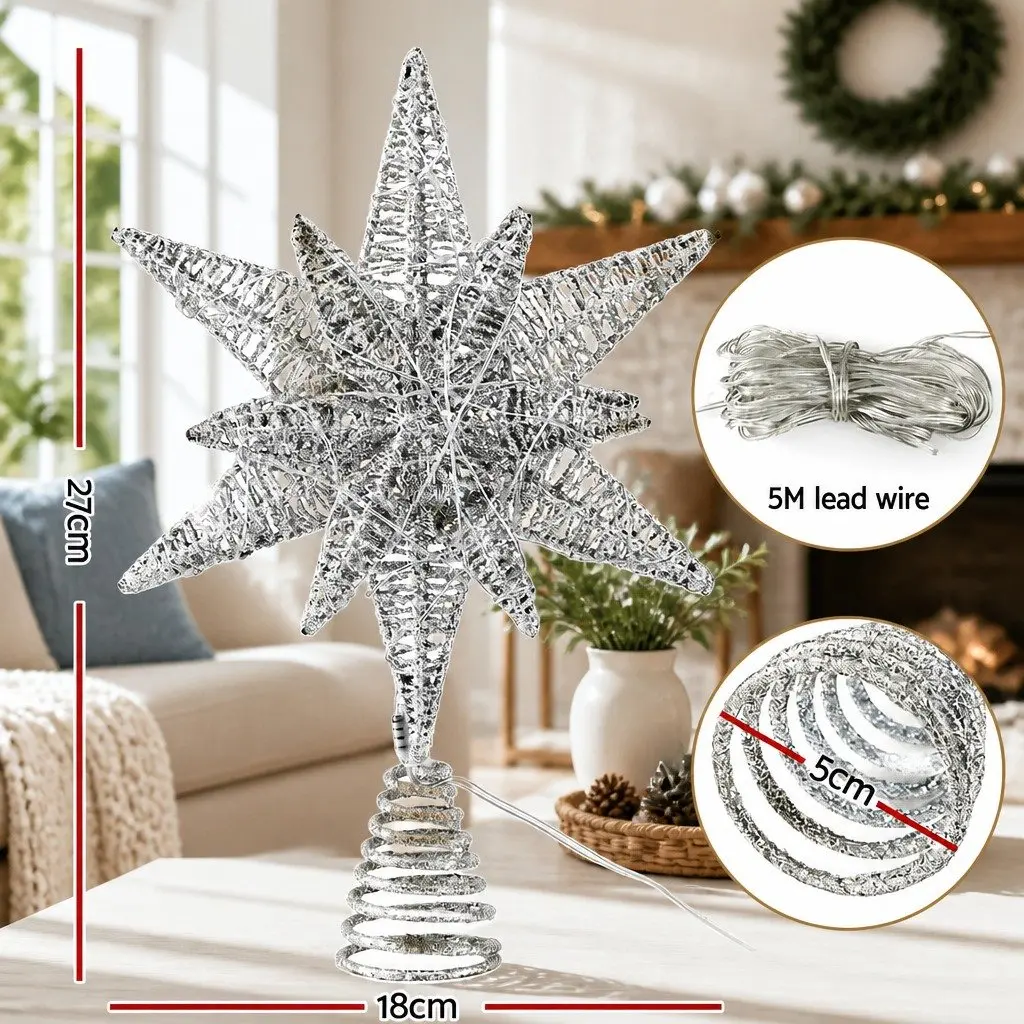 3D Christmas Tree Topper Star with LED Lighting