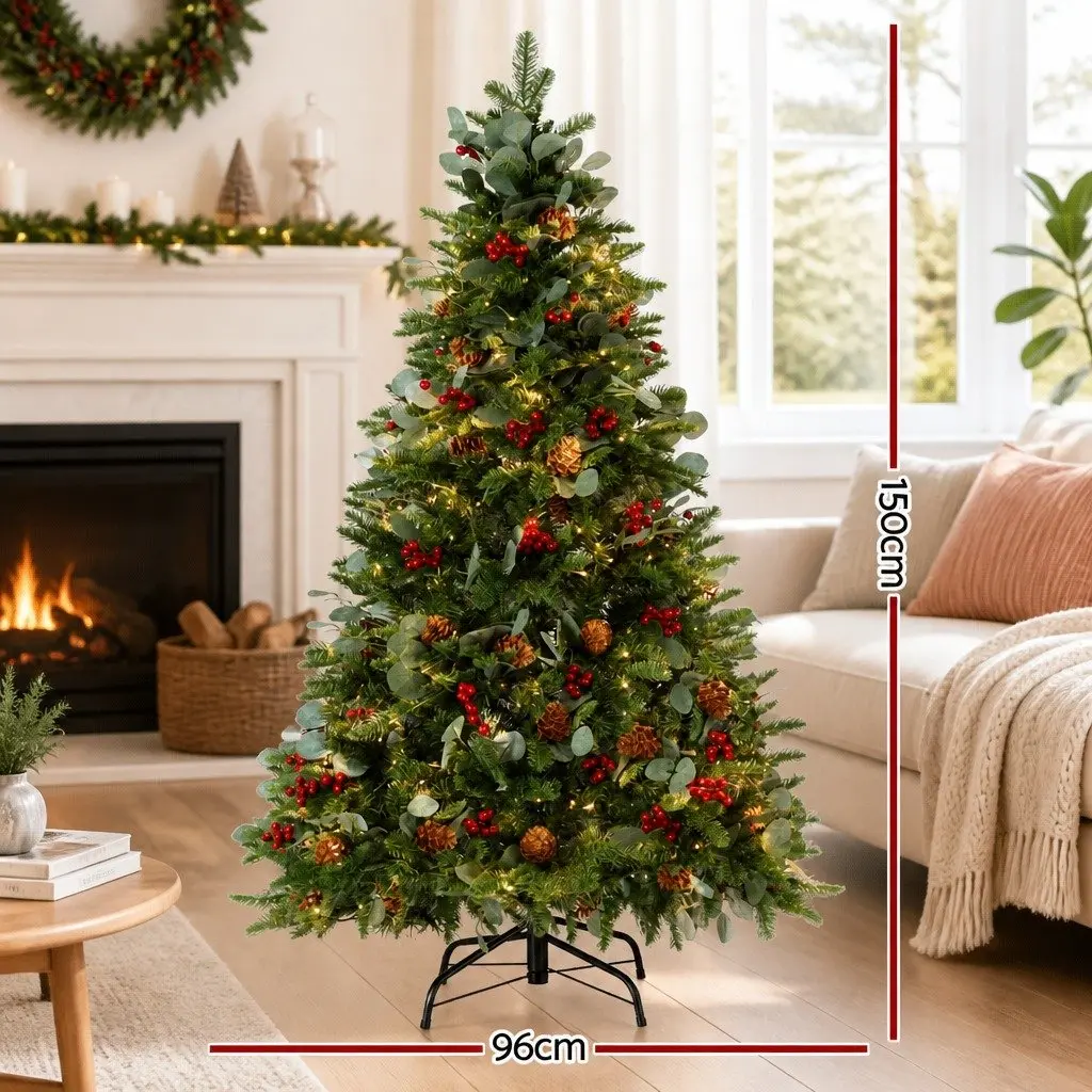 Christmas Tree PE PVC 150cm Green LED