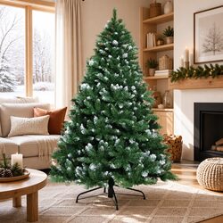 1.8m Snowy Christmas Tree with 650 PVC Tips