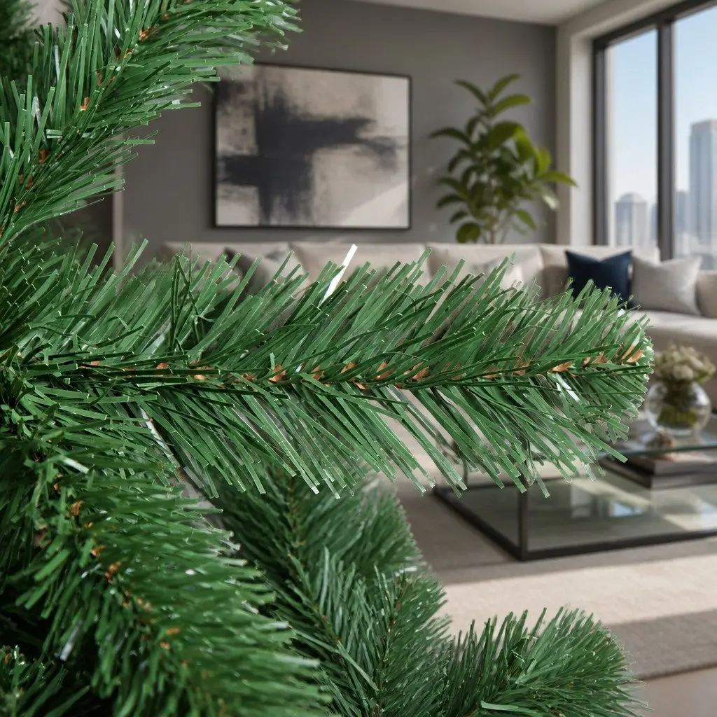 Artificial Fir Christmas Tree Green 2.1m 905 Tips for Festive Home Decoration
