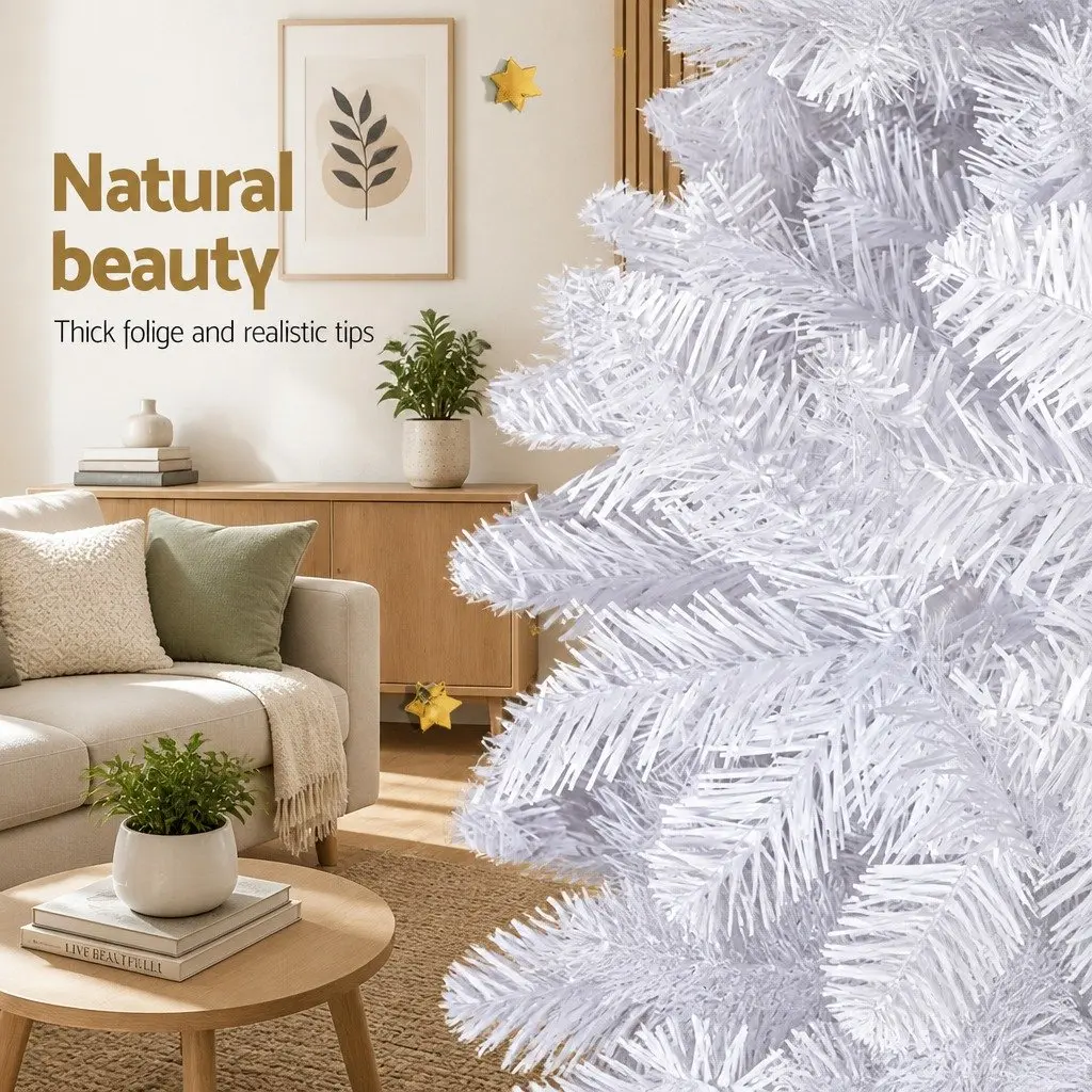 Artificial Christmas Tree PVC 2.1m White 1000 Tips