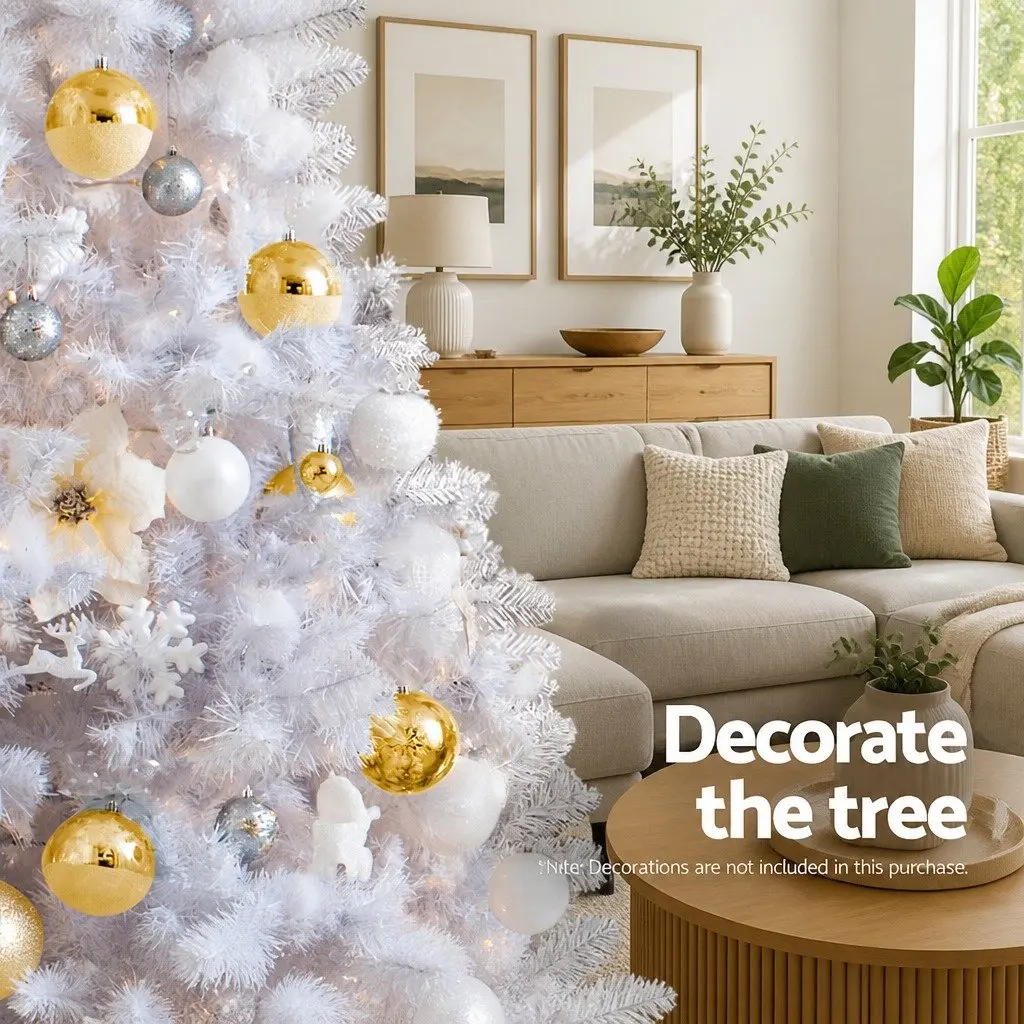 Artificial Christmas Tree PVC 2.1m White 1000 Tips