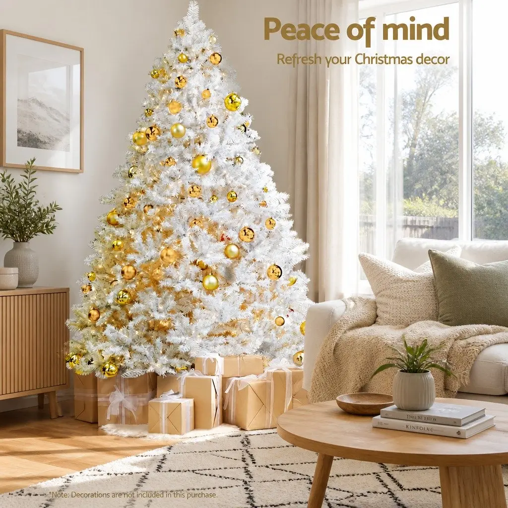 Artificial Christmas Tree PVC 2.1m White 1000 Tips