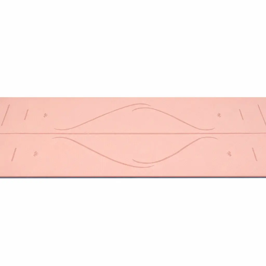 Yoga Mat TPE 183cm Dual-Color Non-Slip Pink