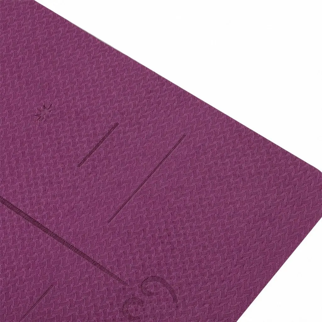 Yoga Mat TPE 6mm Thick Purple