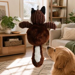 Indestructible Squeaky Fox Dog Toy for Playtime